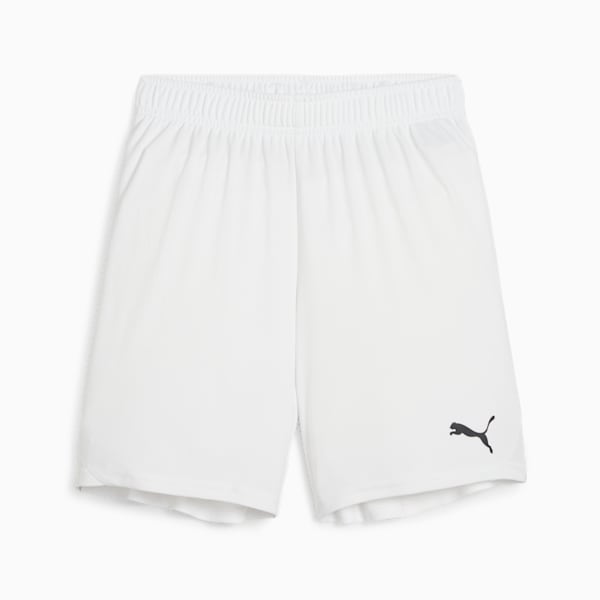 teamGOAL Big Kids' Soccer Shorts, PUMA White-PUMA Black, extralarge