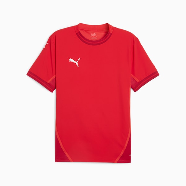 メンズ サッカー チームファイナル 半袖 シャツ, PUMA Red-Fast Red, extralarge-JPN