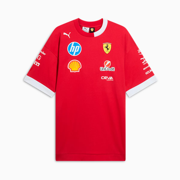 Scuderia Ferrari 2025 Men's Drivers Tee, Dark Cherry, extralarge
