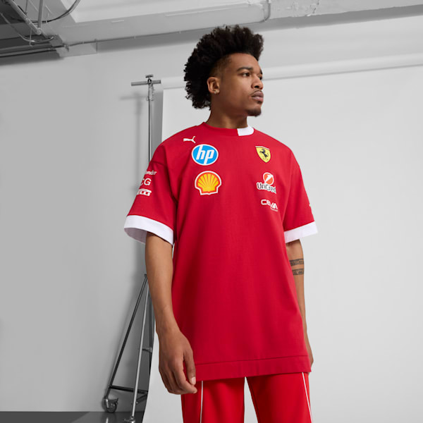 Scuderia Ferrari 2025 Men's Drivers Tee, Dark Cherry, extralarge