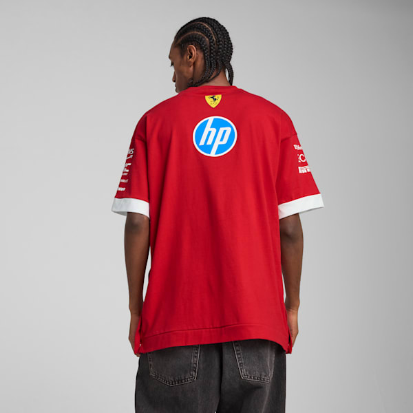 Scuderia Ferrari Drivers Men's Motorsport Tee, Dark Cherry, extralarge-IND