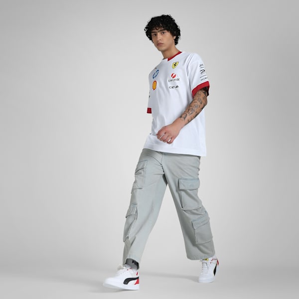 Scuderia Ferrari Drivers Men's Motorsport Tee, PUMA White, extralarge-IND