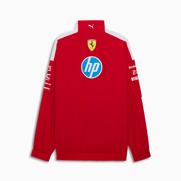 Scuderia Ferrari 2025 Drivers T7 Men's Oversized Jacket, Dark Cherry, extralarge
