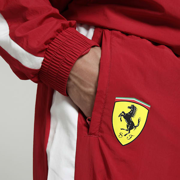 Scuderia Ferrari Drivers T7 Men's Oversized Motorsport Pants, Dark Cherry, extralarge-IND
