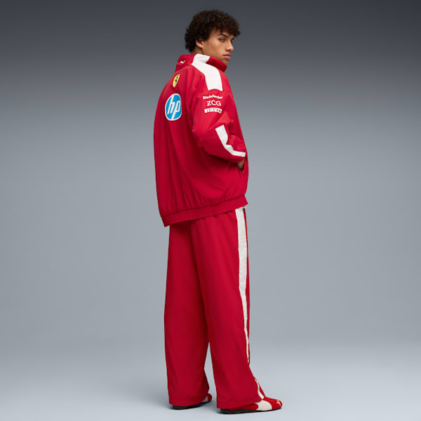 Scuderia Ferrari 2025 Drivers T7 Men's Oversized Pants, Dark Cherry, extralarge