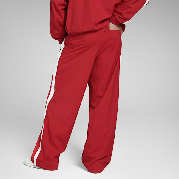 Scuderia Ferrari Drivers T7 Men's Oversized Motorsport Pants, Dark Cherry, extralarge-IND