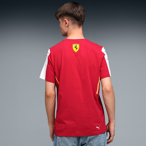 Scuderia Ferrari LMH Replica Men's Crew Neck T-shirt, Dark Cherry, extralarge-IND