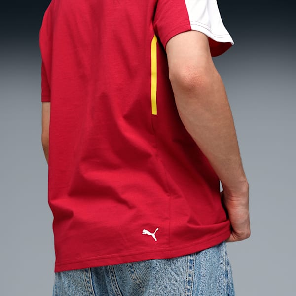 Scuderia Ferrari LMH Replica Men's Crew Neck T-shirt, Dark Cherry, extralarge-IND