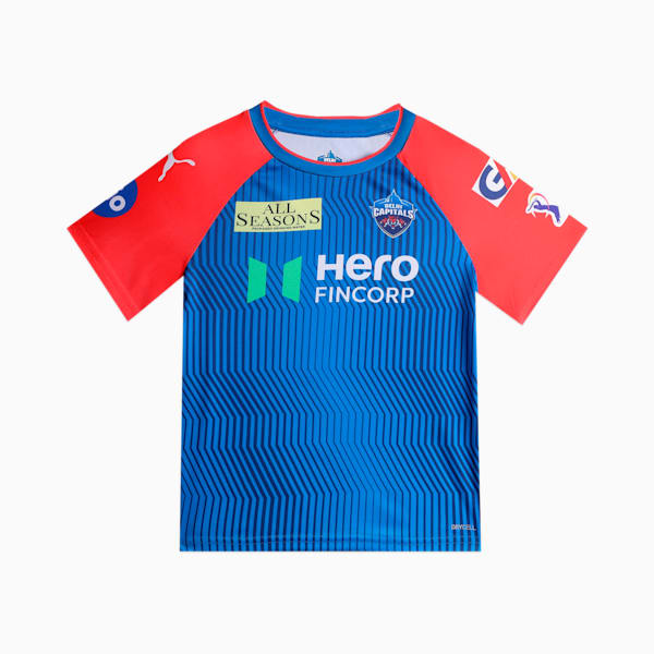PUMA x DC 2025 Youth Replica Jersey, Strong Blue-For All Time Red, extralarge-IND
