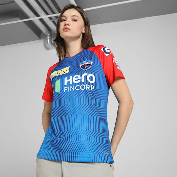 PUMA x DC 2025 Women's Replica Jersey, Strong Blue-For All Time Red, extralarge-IND