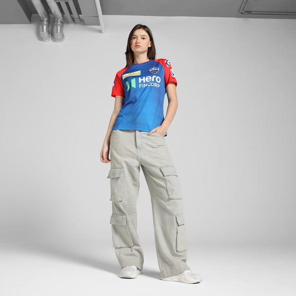 PUMA x DC 2025 Women's Replica Jersey, Strong Blue-For All Time Red, extralarge-IND