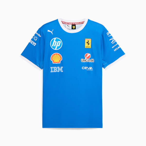 Scuderia Ferrari HP Équipe Monza t-shirt Homme, Steer Blue, extralarge