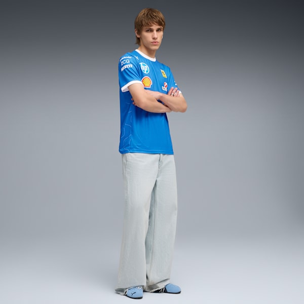 Scuderia Ferrari Monza Men's Team Tee, Steer Blue, extralarge