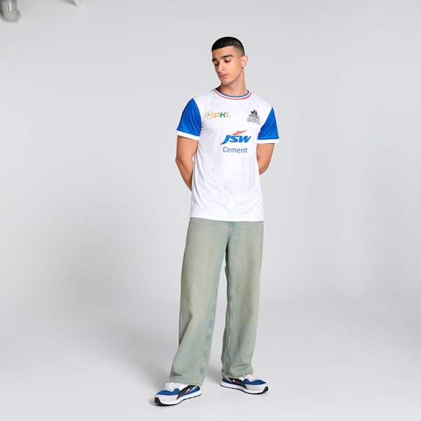 Haryana Steelers 2024 Men's Away Replica Jersey, PUMA White, extralarge-IND