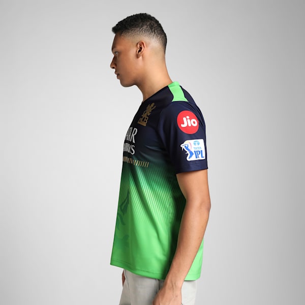 PUMA x RCB 2025 Men's Replica Jersey, PUMA Navy-Parakeet Green, extralarge-IND