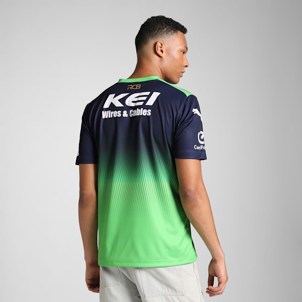 PUMA x RCB 2025 Men's Replica Jersey, PUMA Navy-Parakeet Green, extralarge-IND