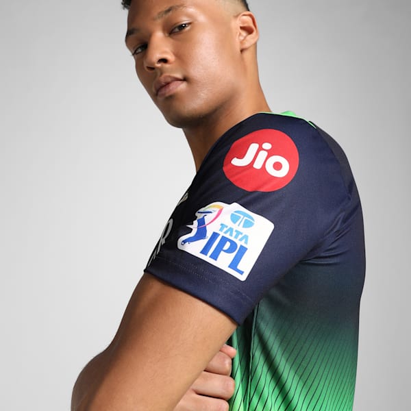 PUMA x RCB 2025 Men's Replica Jersey, PUMA Navy-Parakeet Green, extralarge-IND