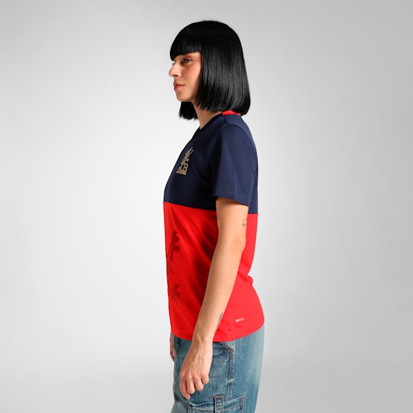 PUMA x RCB 2025 Women's Fan Jersey, PUMA Navy-Flame Scarlet, extralarge-IND