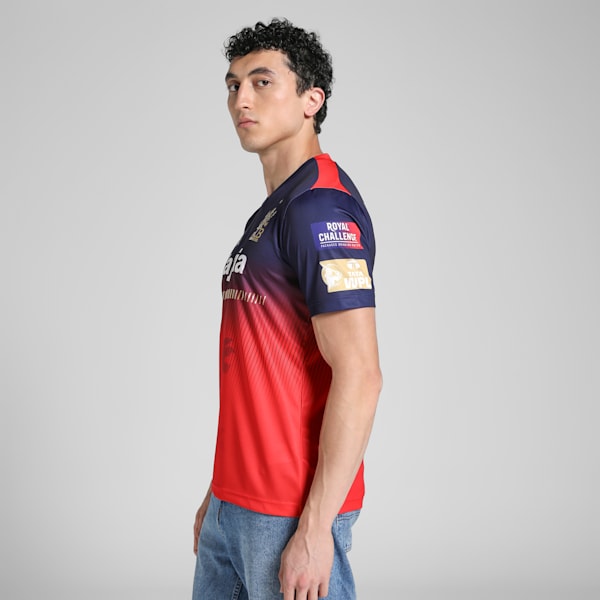 PUMA x RCB 2025 Women's League Replica Men's Jersey, PUMA Navy-Flame Scarlet, extralarge-IND