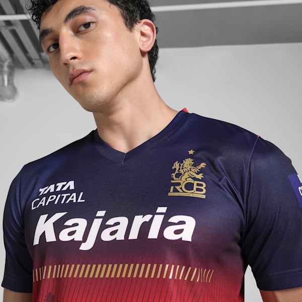 PUMA x RCB 2025 Women's League Replica Men's Jersey, PUMA Navy-Flame Scarlet, extralarge-IND