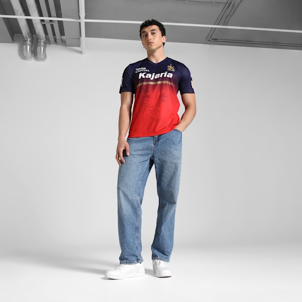 PUMA x RCB 2025 Women's League Replica Men's Jersey, PUMA Navy-Flame Scarlet, extralarge-IND
