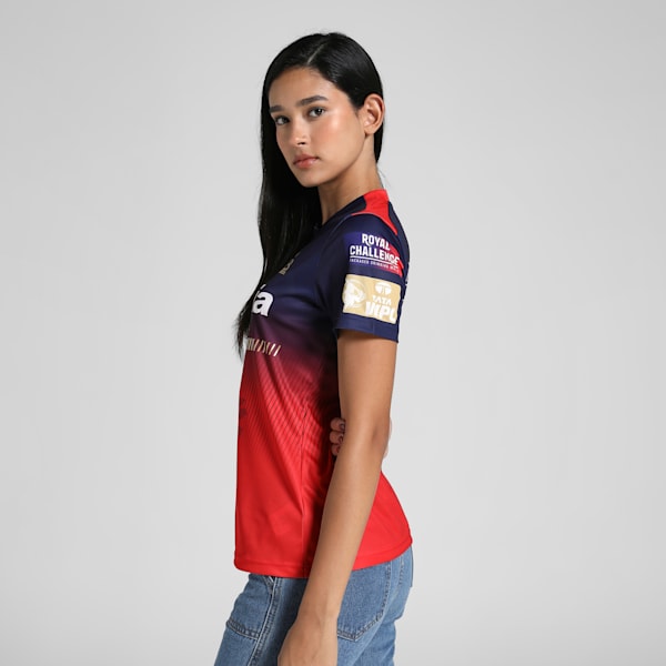 PUMA x RCB 2025 Women's League Replica Women's Jersey, PUMA Navy-Flame Scarlet, extralarge-IND