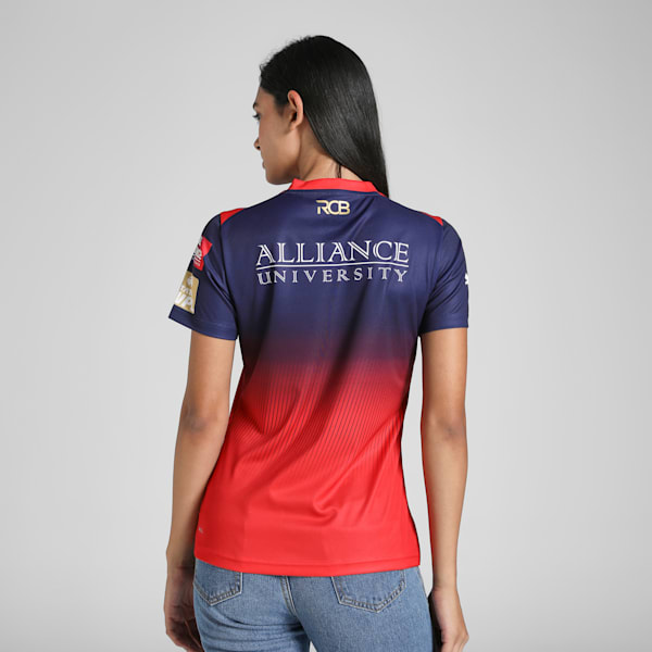 PUMA x RCB 2025 Women's League Replica Women's Jersey, PUMA Navy-Flame Scarlet, extralarge-IND