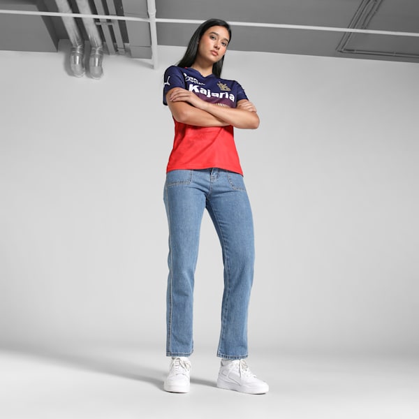PUMA x RCB 2025 Women's League Replica Women's Jersey, PUMA Navy-Flame Scarlet, extralarge-IND
