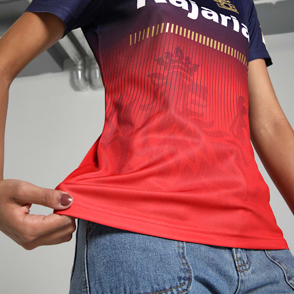PUMA x RCB 2025 Women's League Replica Women's Jersey, PUMA Navy-Flame Scarlet, extralarge-IND