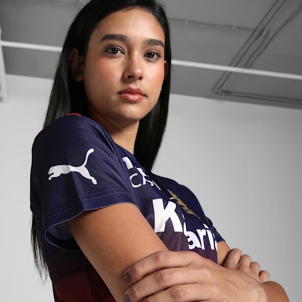 PUMA x RCB 2025 Women's League Replica Women's Jersey, PUMA Navy-Flame Scarlet, extralarge-IND