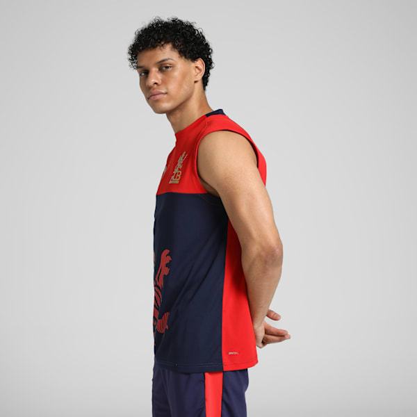 PUMA x Royal Challengers Bangalore Men’s Tank, For All Time Red-PUMA Navy, extralarge-IND