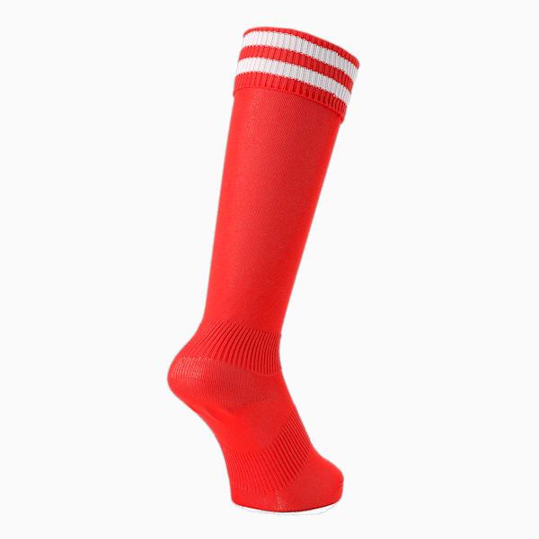 キッズ サッカー ラインド ジュニア ストッキング 18-24cm, Puma Red-Puma White