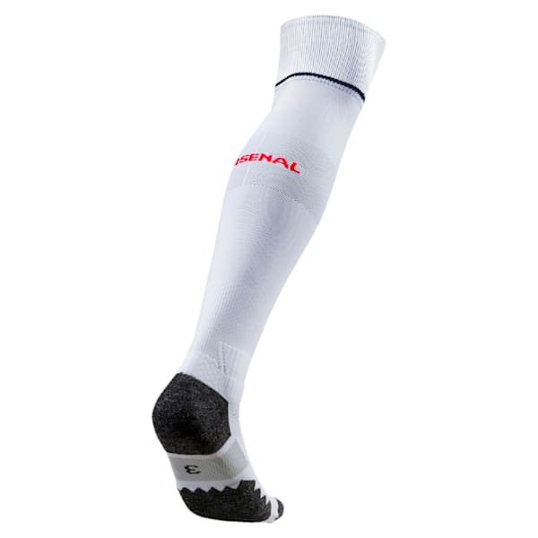 2016/17 Arsenal Striped Soccer Socks, white-high risk red-Home 2, extralarge