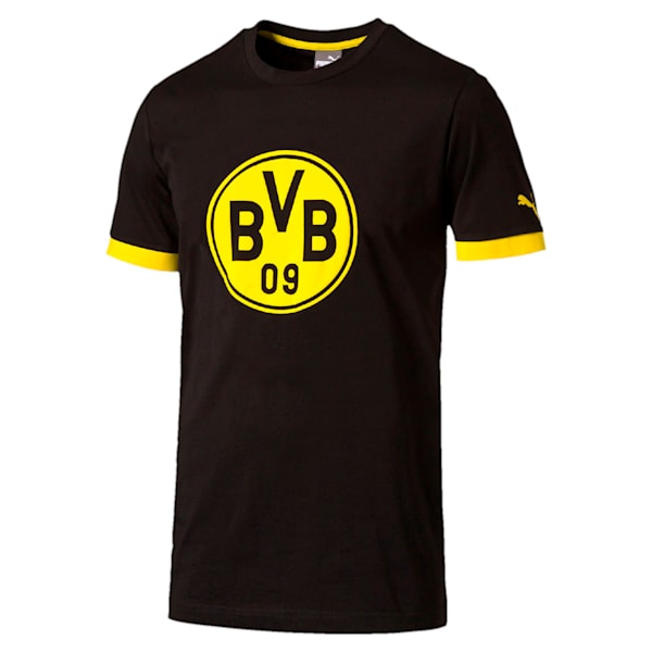 BVB Men's Badge T-Shirt, black-cyber yellow, extralarge