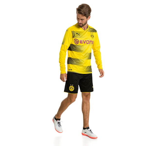 BVB LS ホーム レプリカシャツ, Cyber Yellow-Puma Black, extralarge