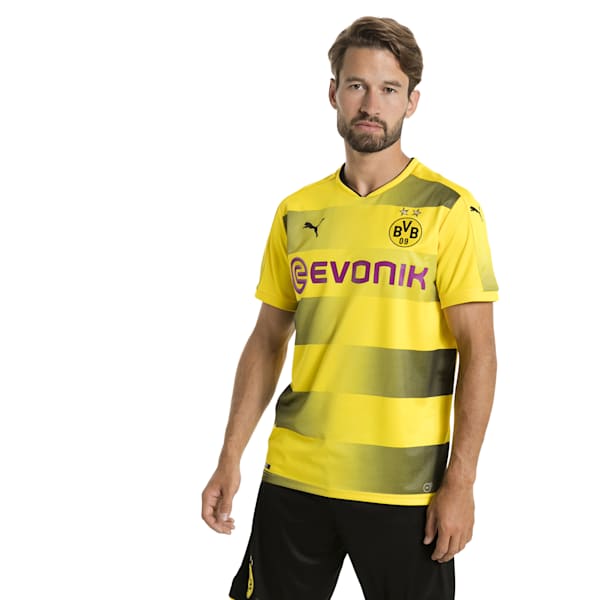 BVB SS ホーム レプリカシャツ, Cyber Yellow-Puma Black, extralarge