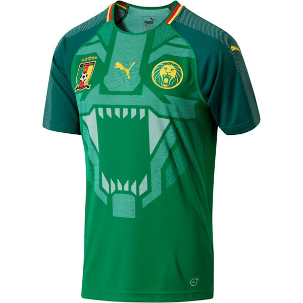 Cameroon Home Replica Jersey, Power Green-June Bug, extralarge