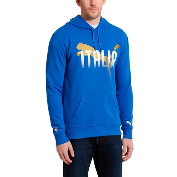 FIGC Italia Fanwear Hoodie, Team Power Blue, extralarge