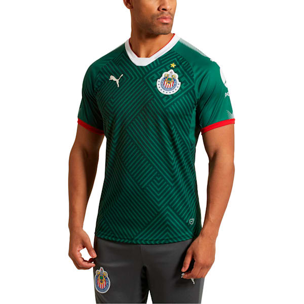 2017/18 Chivas Third Replica Jersey, Verdant Green-Puma Red-Puma White, extralarge