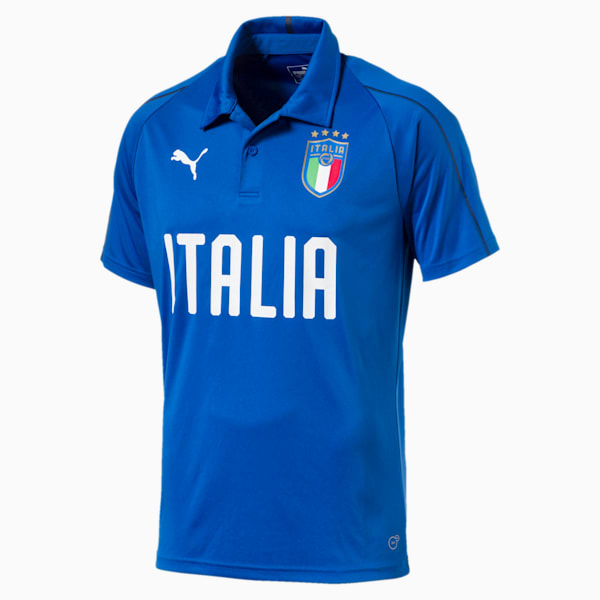 FIGC Italia Polo Shirt, Team Power Blue, extralarge