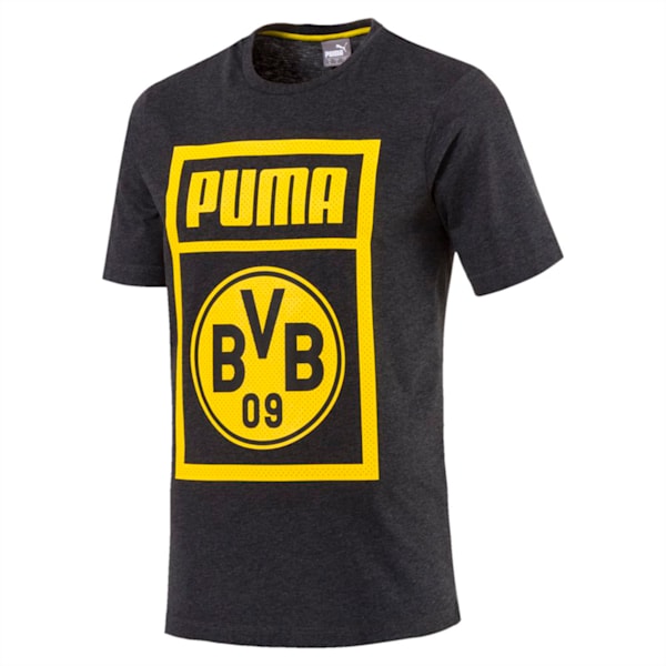BVB Men's Shoe Tag T-Shirt, Dark Gray Heather, extralarge-IND