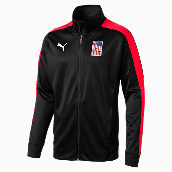 Copa America Men’s T7 Track Jacket, Puma Black-Puma Red, extralarge