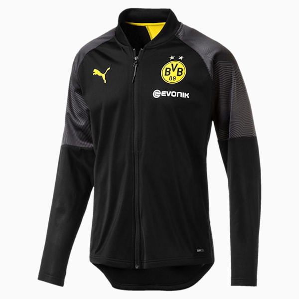 BVB Stadium Men’s Poly Jacket, Puma Black, extralarge