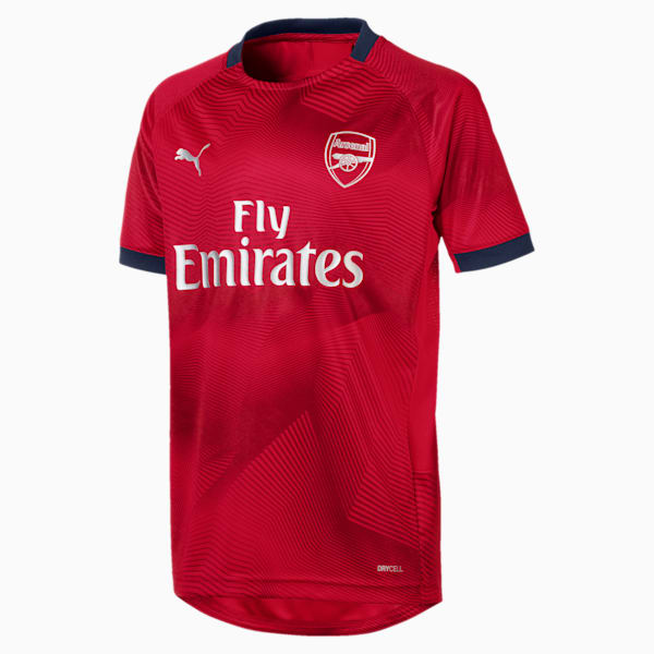 Arsenal FC Graphic Jersey JR, Chili Pepper-Peacoat, extralarge