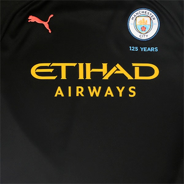 Manchester City Short Sleeve dryCELL Kids' Away Replica Jersey, Puma Black-Georgia Peach