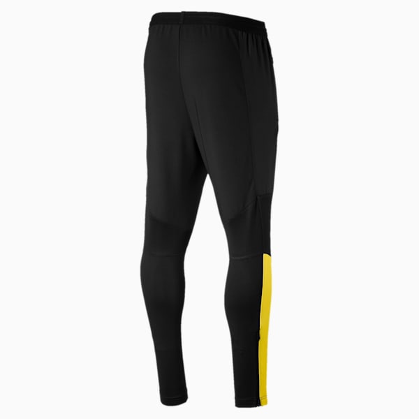 BVB Men's Pro Training Pants, Puma Black-Cyber Yellow, extralarge