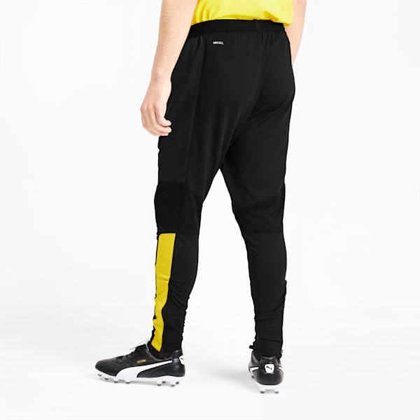 BVB Men's Pro Training Pants, Puma Black-Cyber Yellow, extralarge