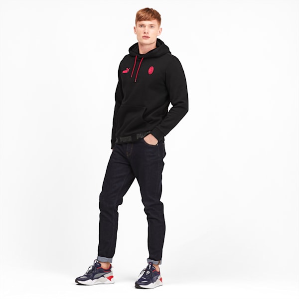 2777/9 Puma 19-20 AC Milan Tracksuit Sweatshirt Hoodie Zip Hood