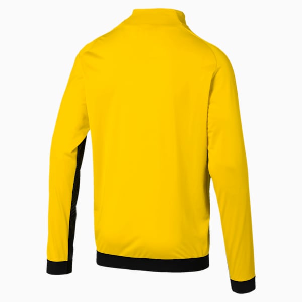 BVB Men's League Stadium Jacket, Cyber Yellow-Puma Black, extralarge