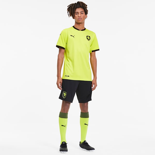 Czech Republic Men's Away Replica Jersey, Limepunch-Puma Black, extralarge